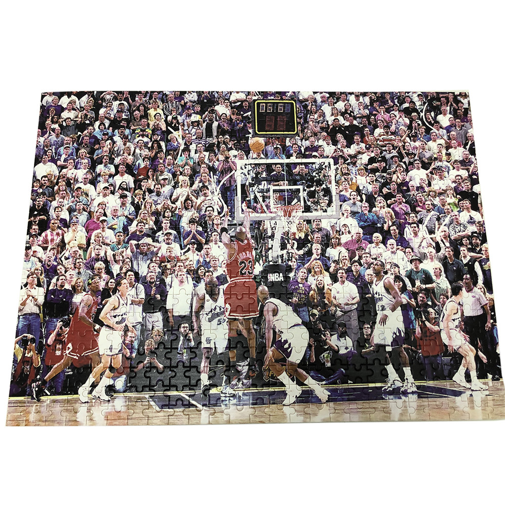 Custom Basket Ball Game Picture Paper Jigsaw Puzzle in great packaging